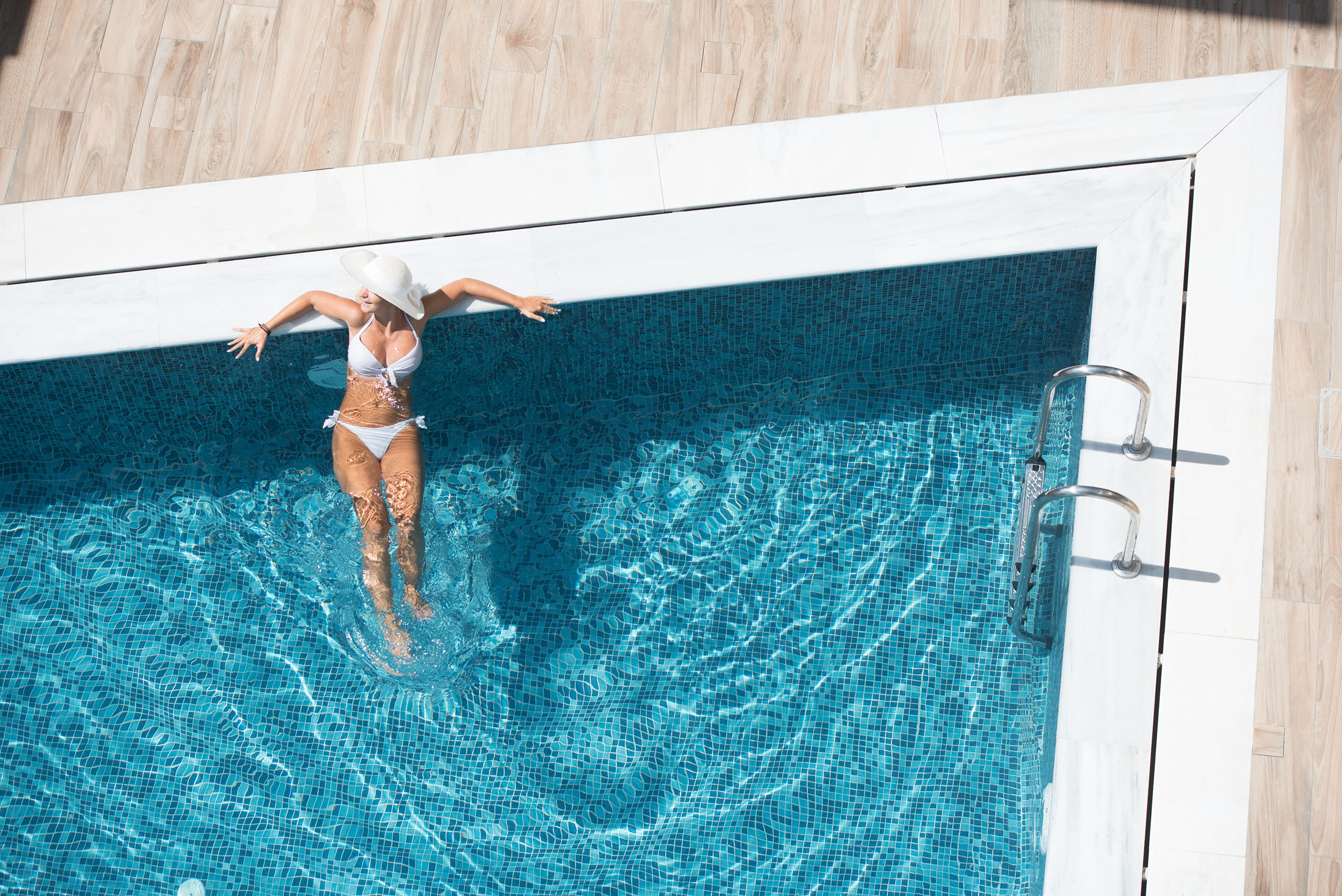 Different view of swimming pool